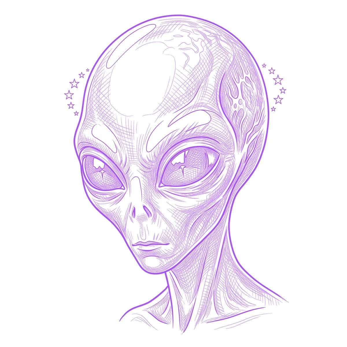 Alien Tattoo Stencil