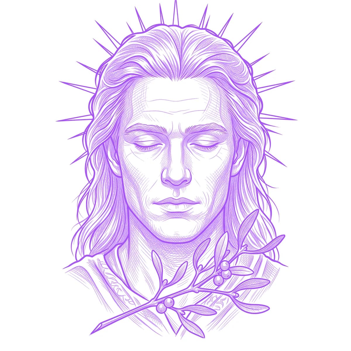 Baldur Tattoo Stencil