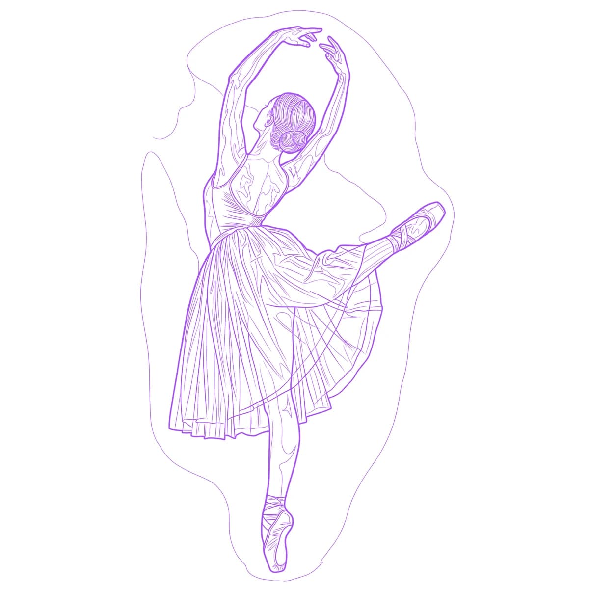 Ballerina Schablone