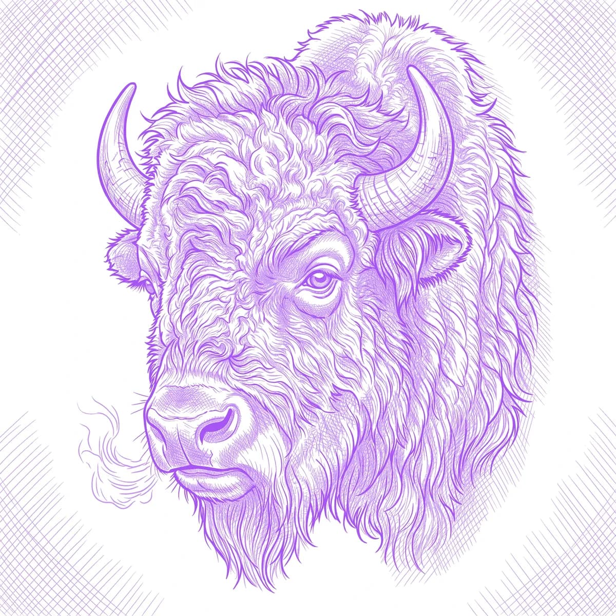 Bison Schablone