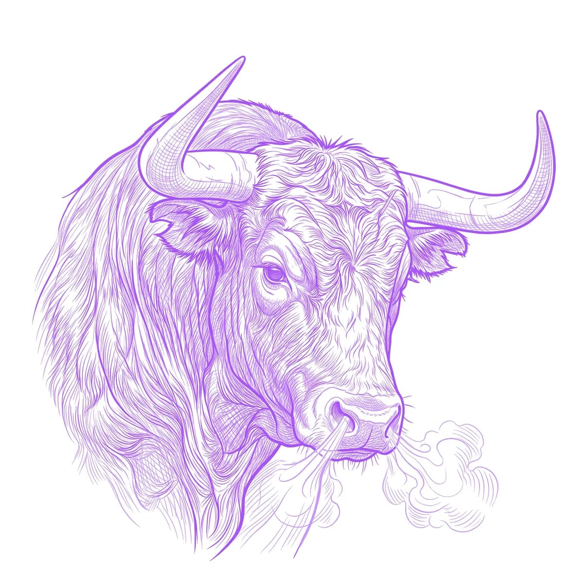 Stier Schablone