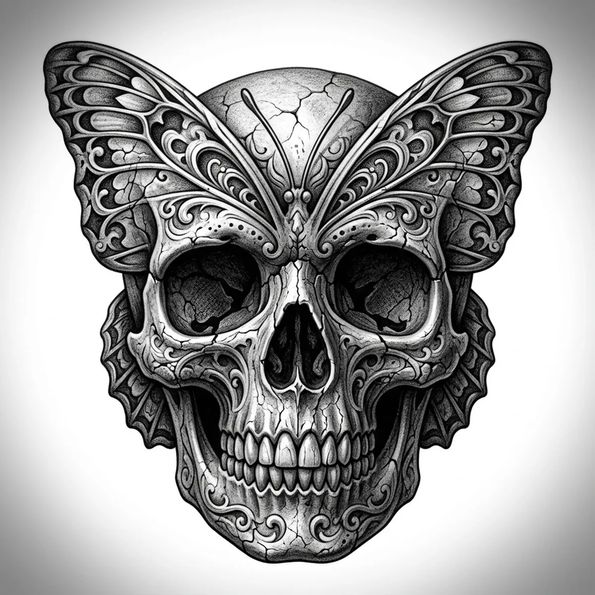 Butterfly Skull Reference