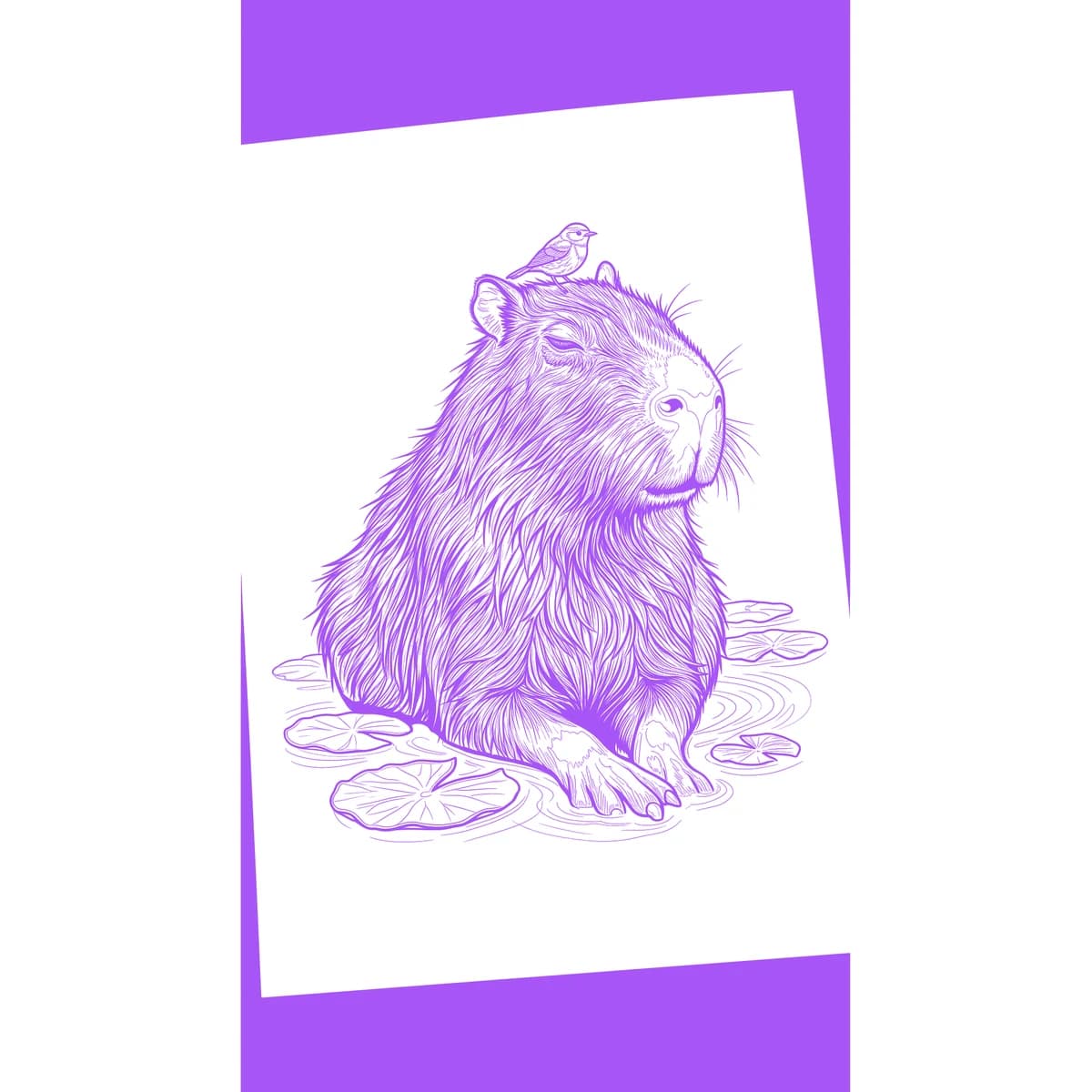 Capybara Stencil