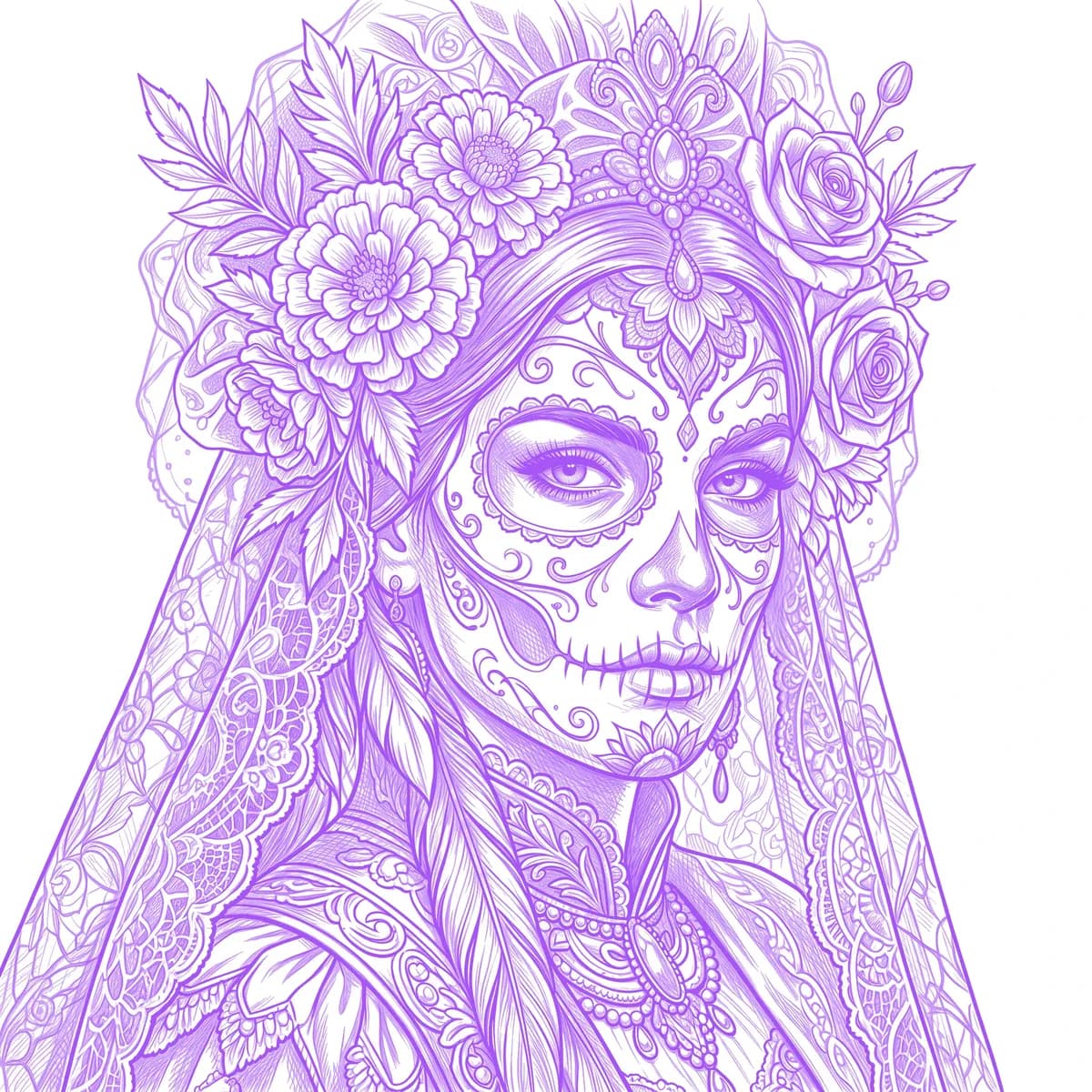 Catrina Stencil