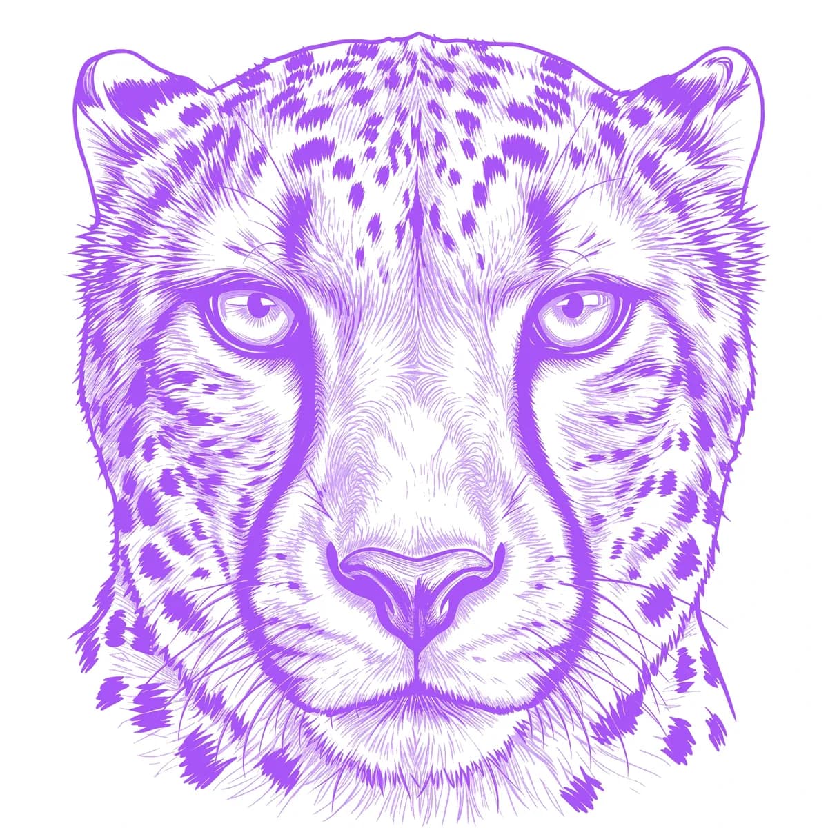 Cheetah Stencil