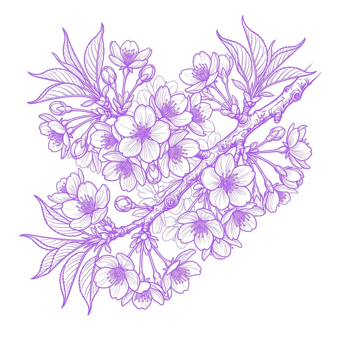 Cherry Blossom Stencil