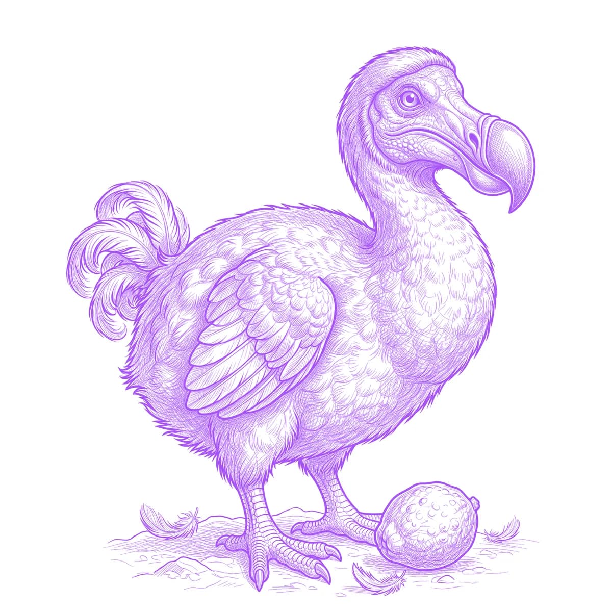 Dodo Tattoo Stencil