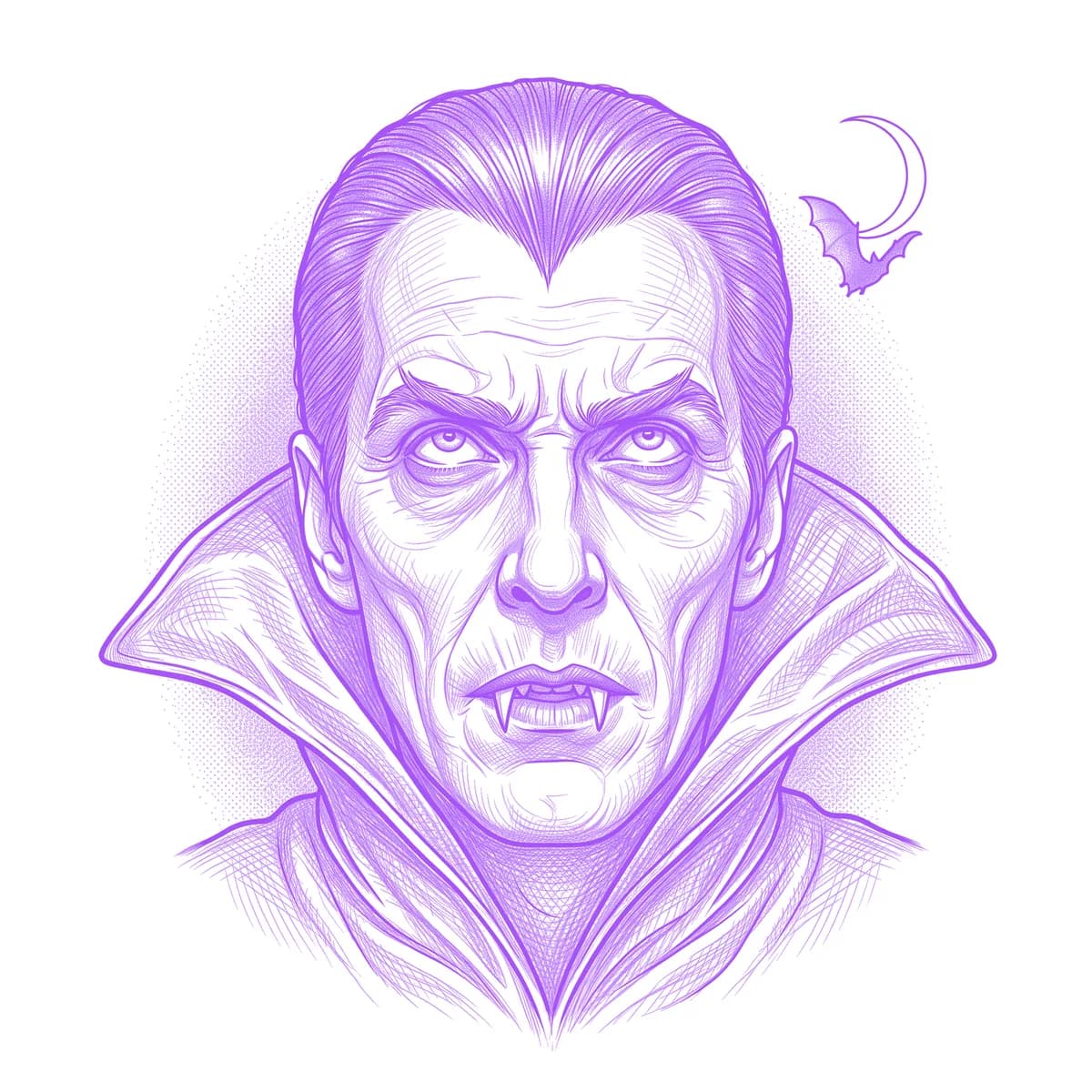 Dracula Tattoo Stencil