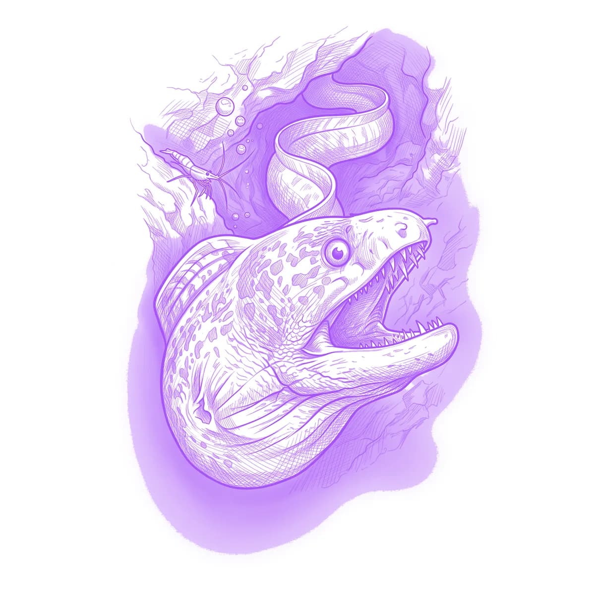 Eel Tattoo Stencil