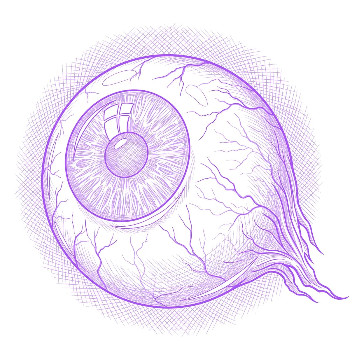 Eyeball Tattoo Stencil