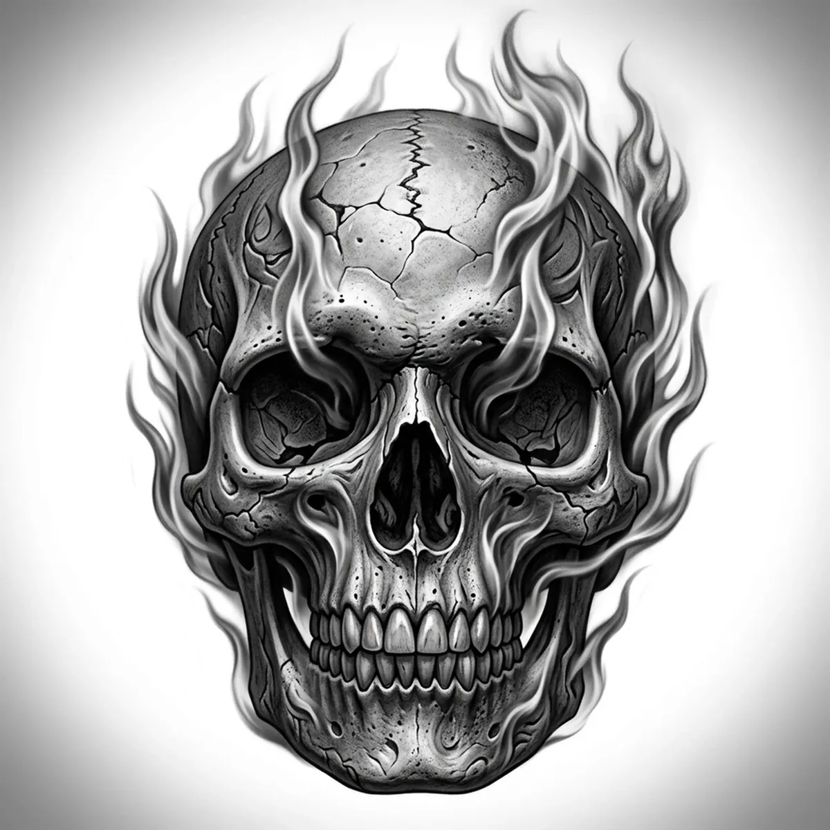 Flammender Schädel Referenz