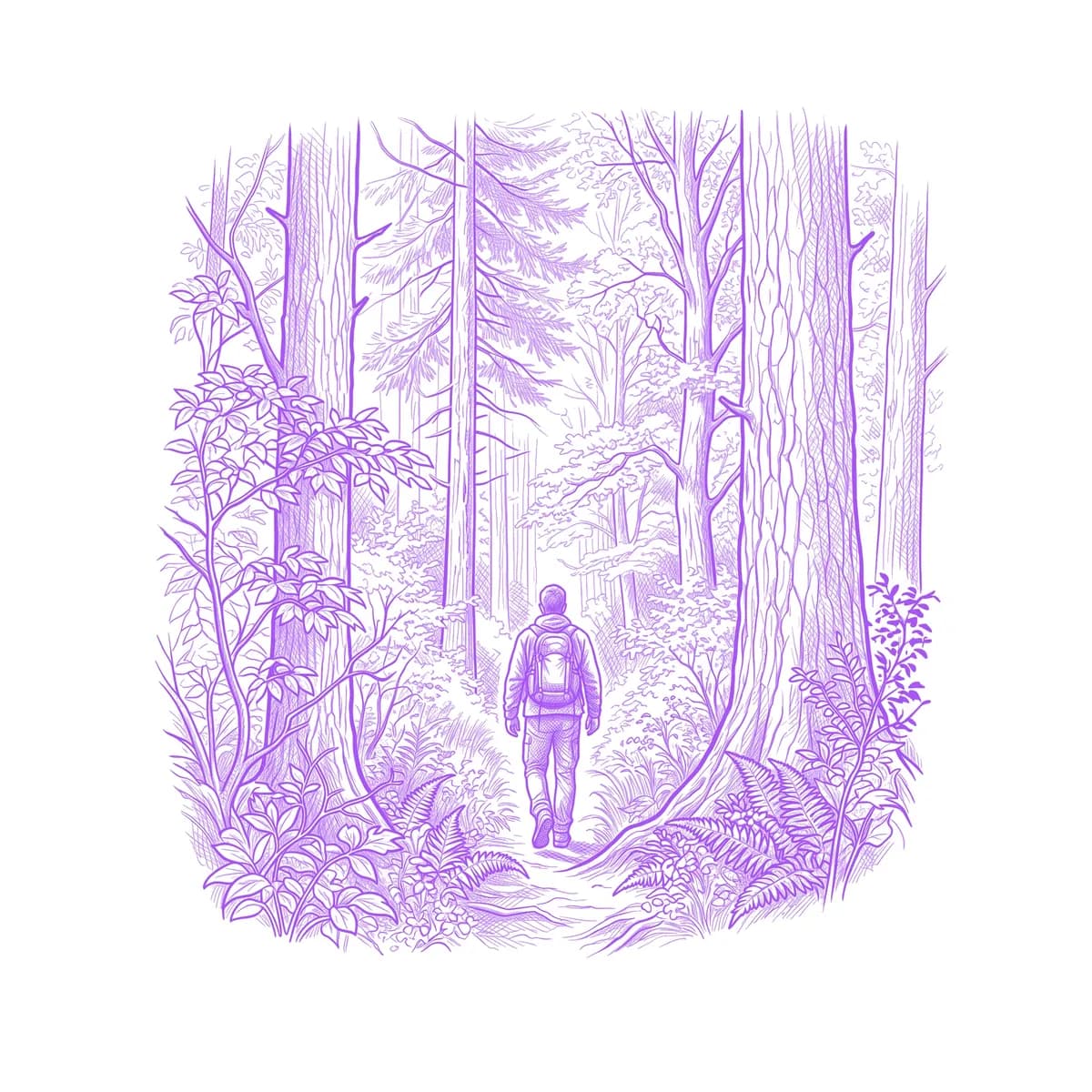 Wald Schablone