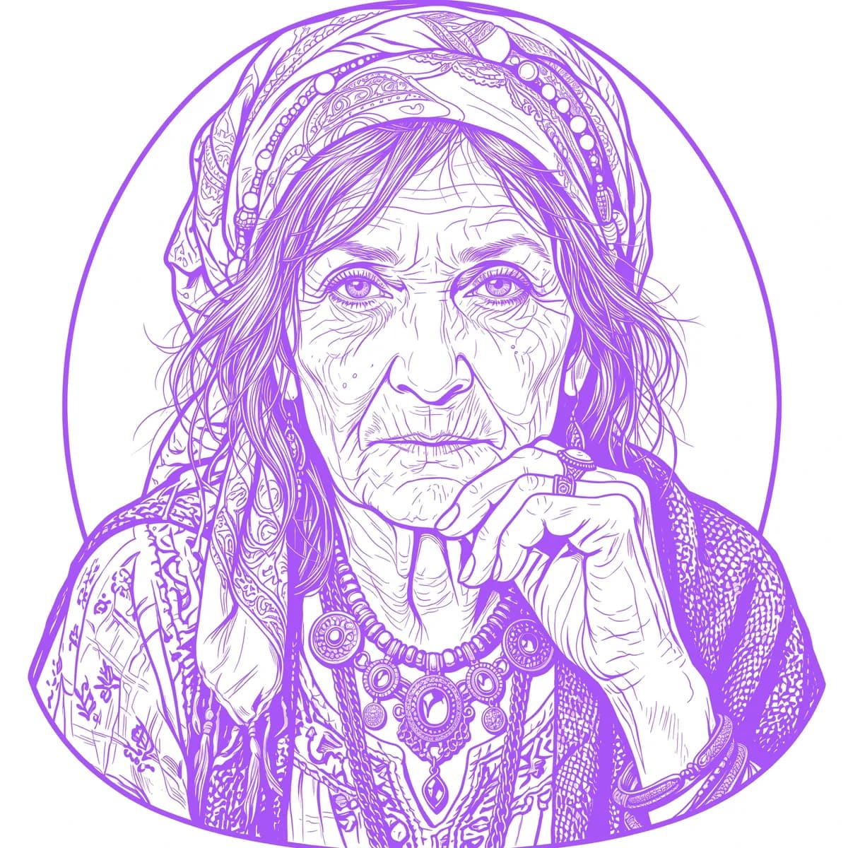 Fortune Teller Stencil