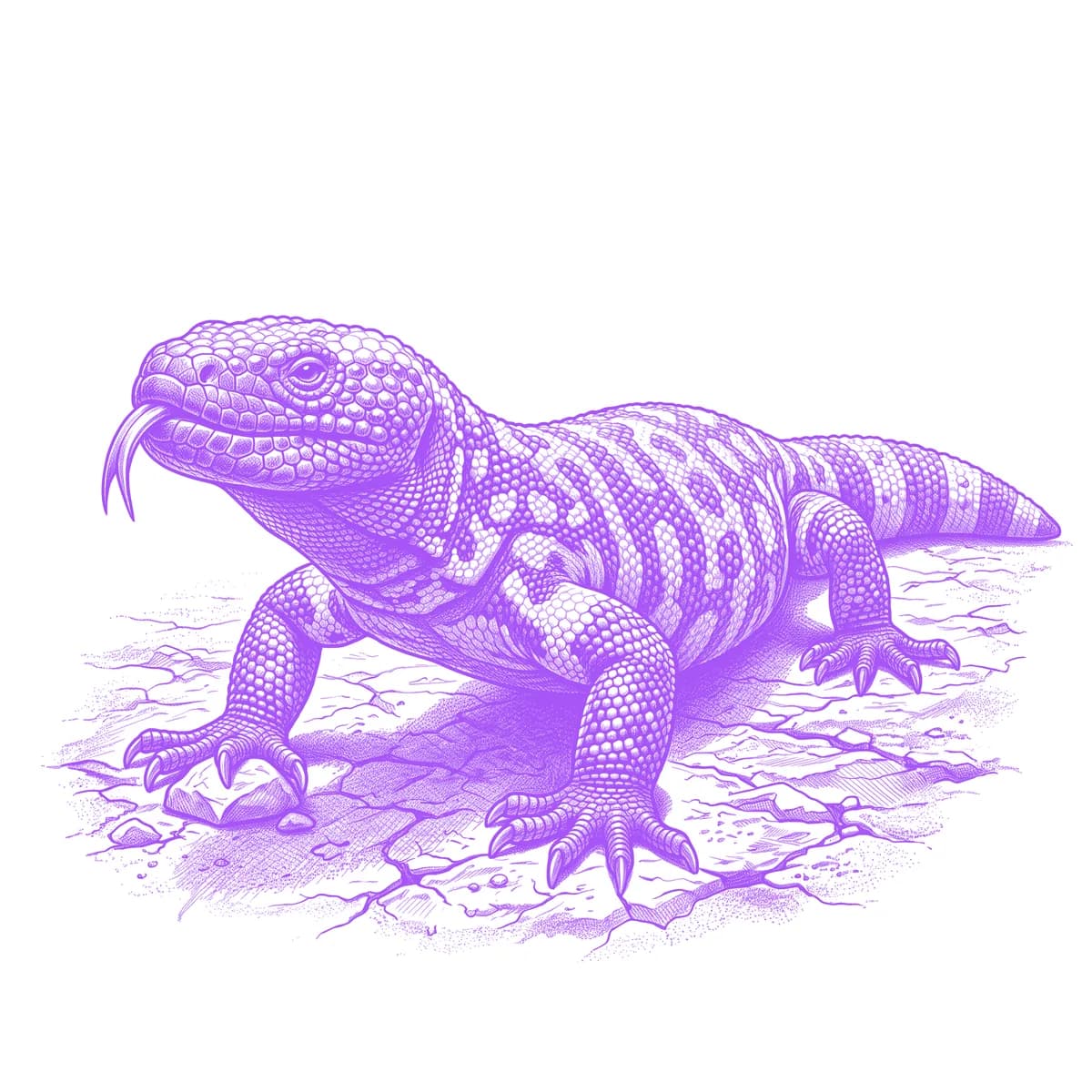 Gila Monster Tattoo Stencil