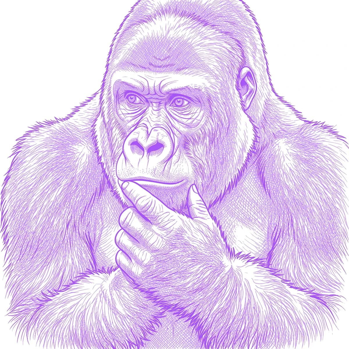 Gorilla Schablone