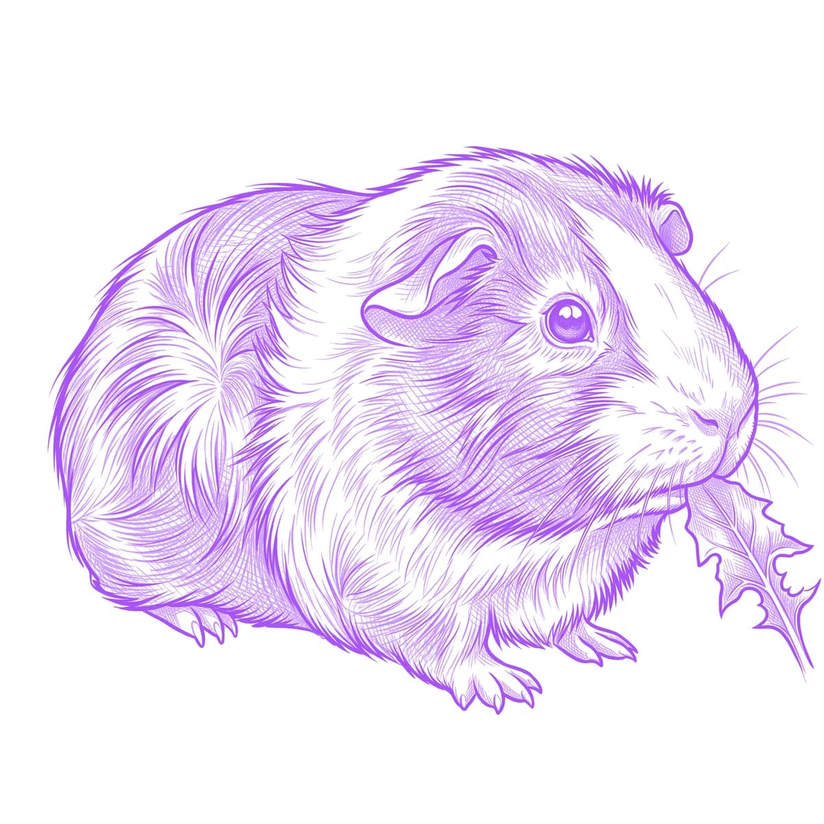 Guinea Pig Tattoo Stencil