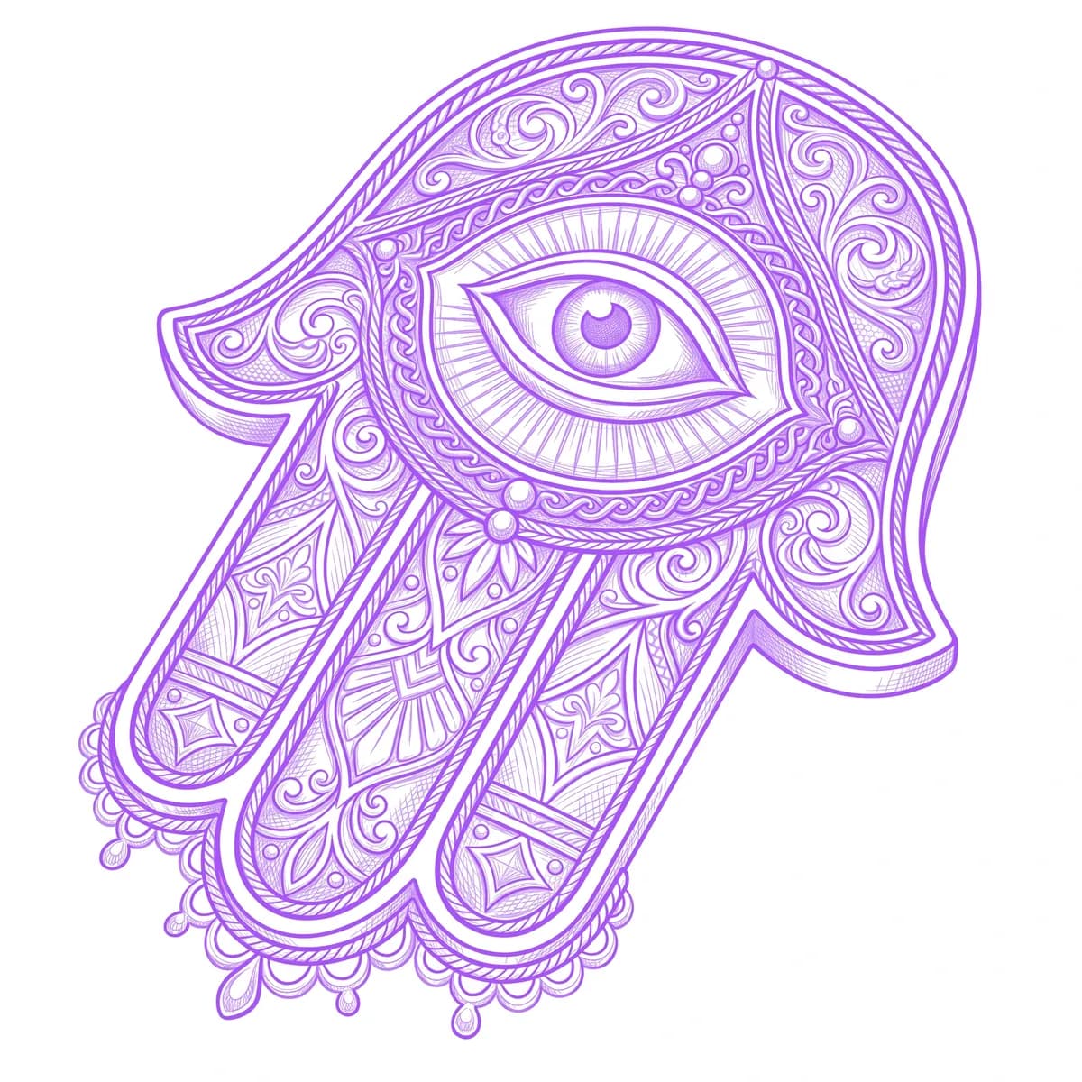 Hamsa Stencil