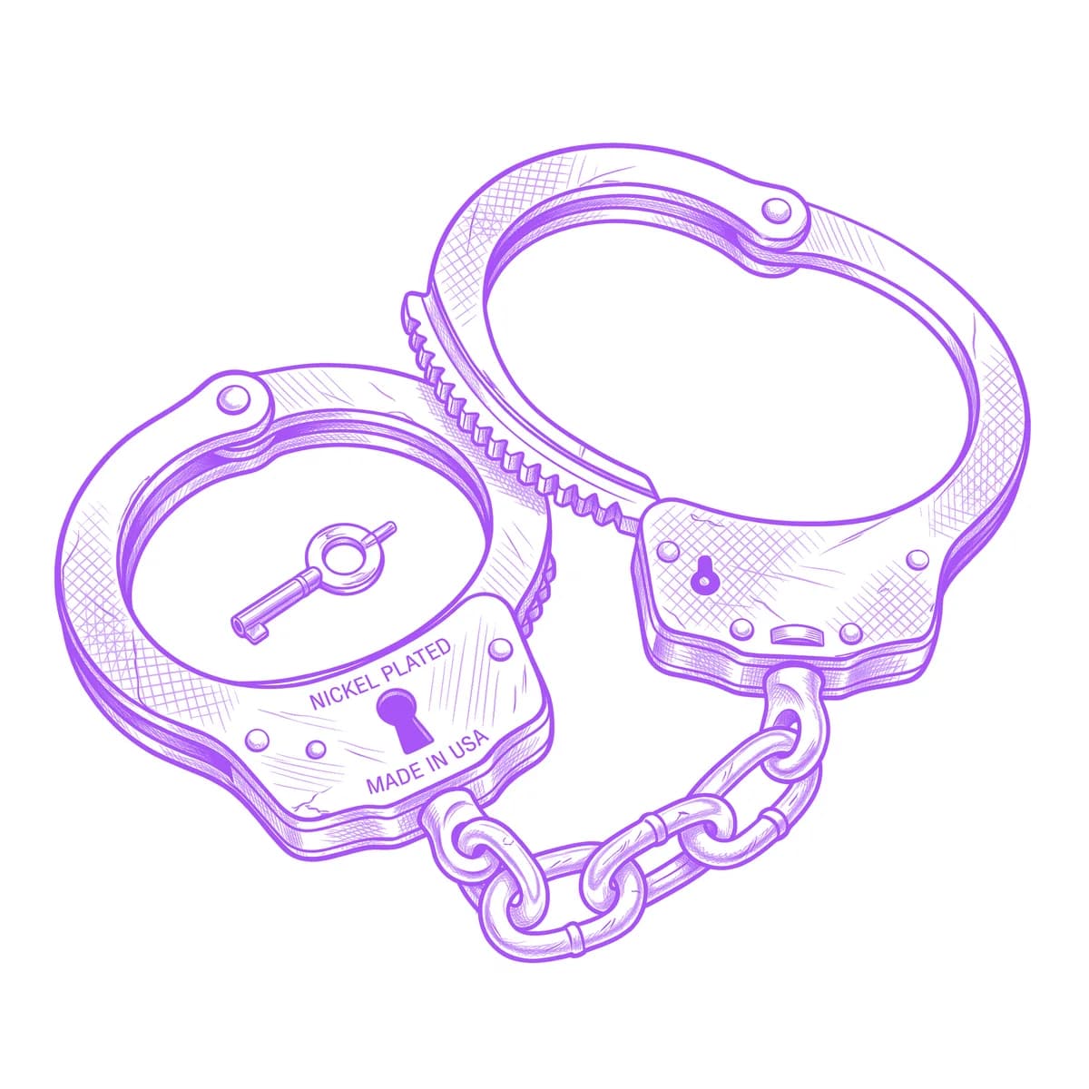 Handcuffs Tattoo Stencil