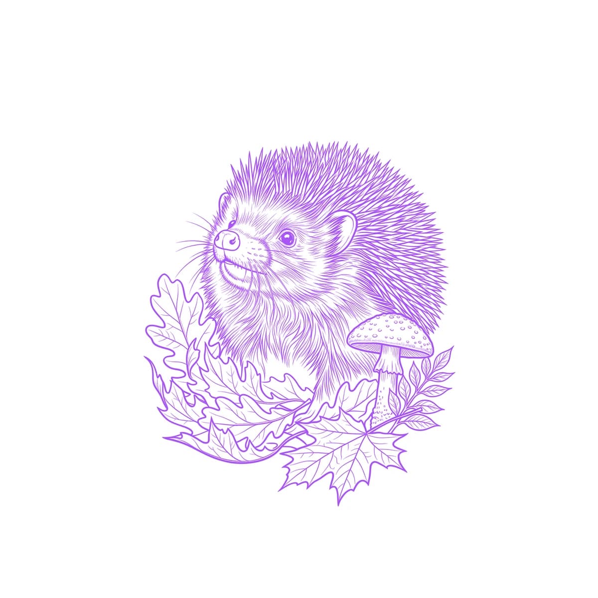 Hedgehog Stencil
