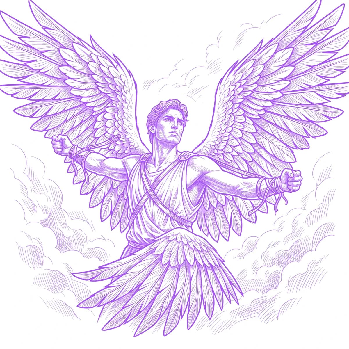 Icarus Stencil
