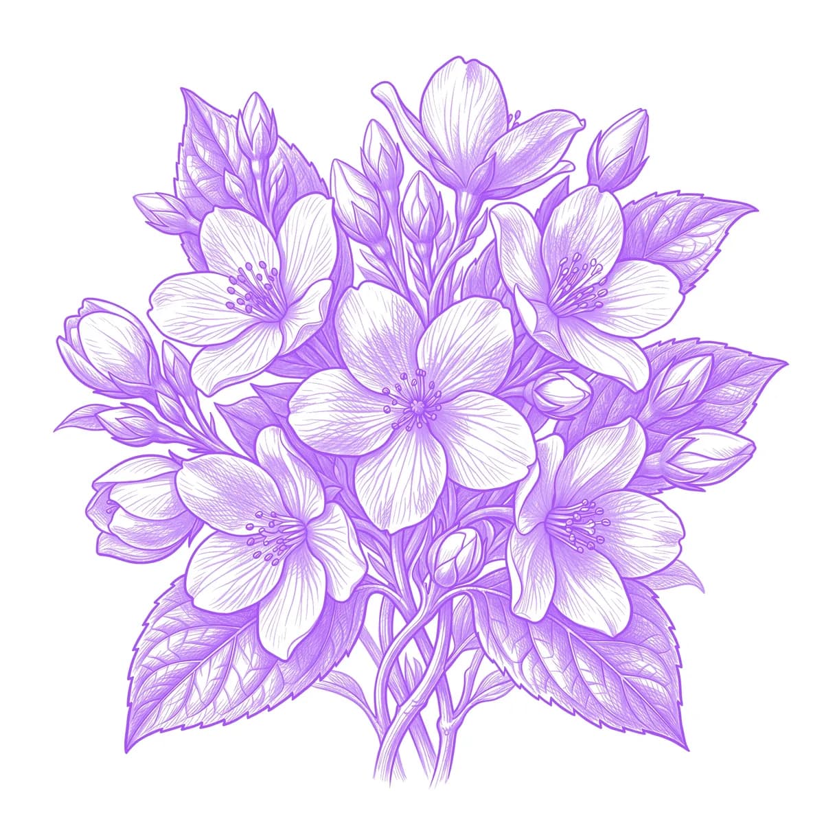 Jasmine Stencil
