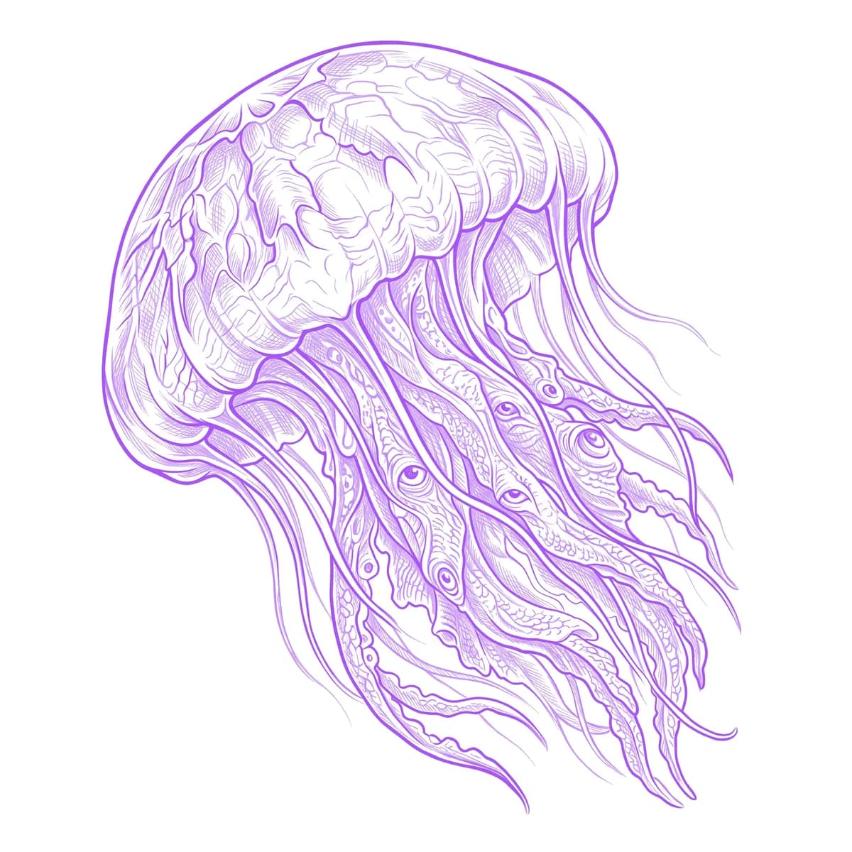 Jellyfish Stencil