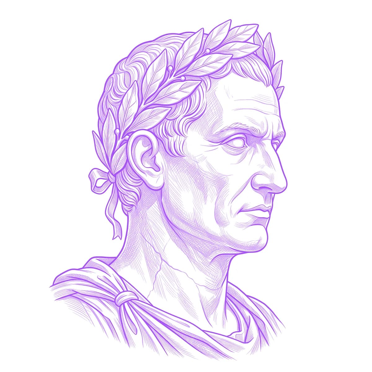 Julius Caesar Tattoo Stencil