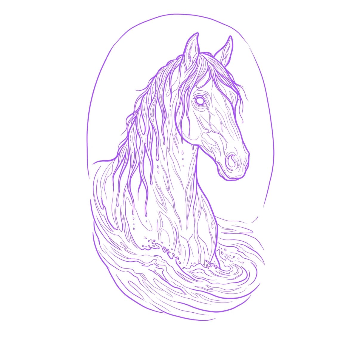 Kelpie Stencil