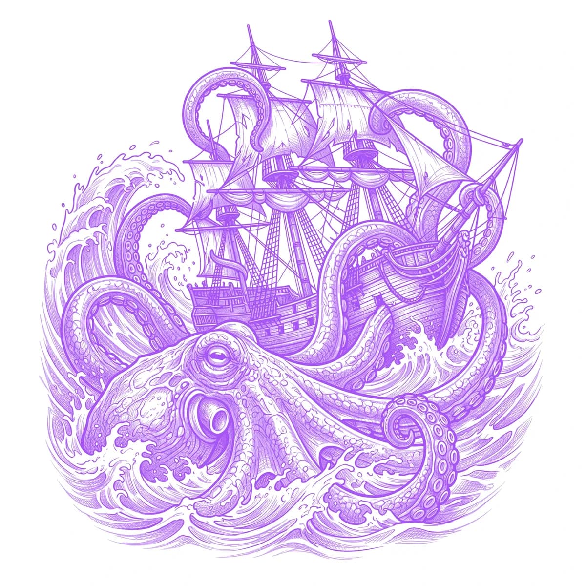 Kraken Pochoir
