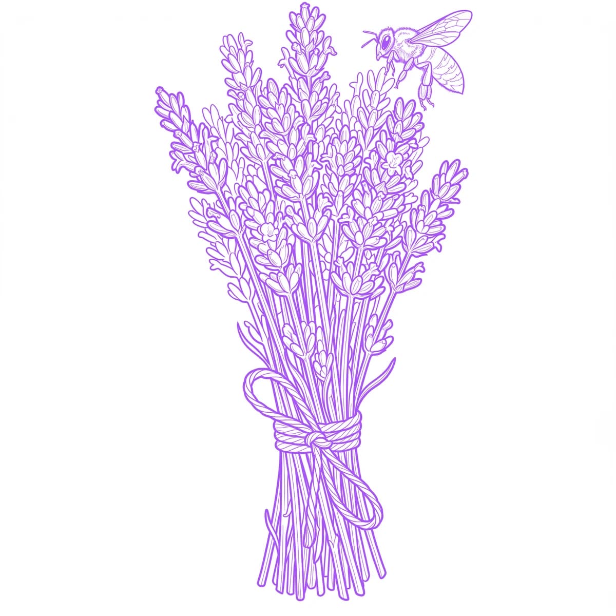 Lavender Stencil