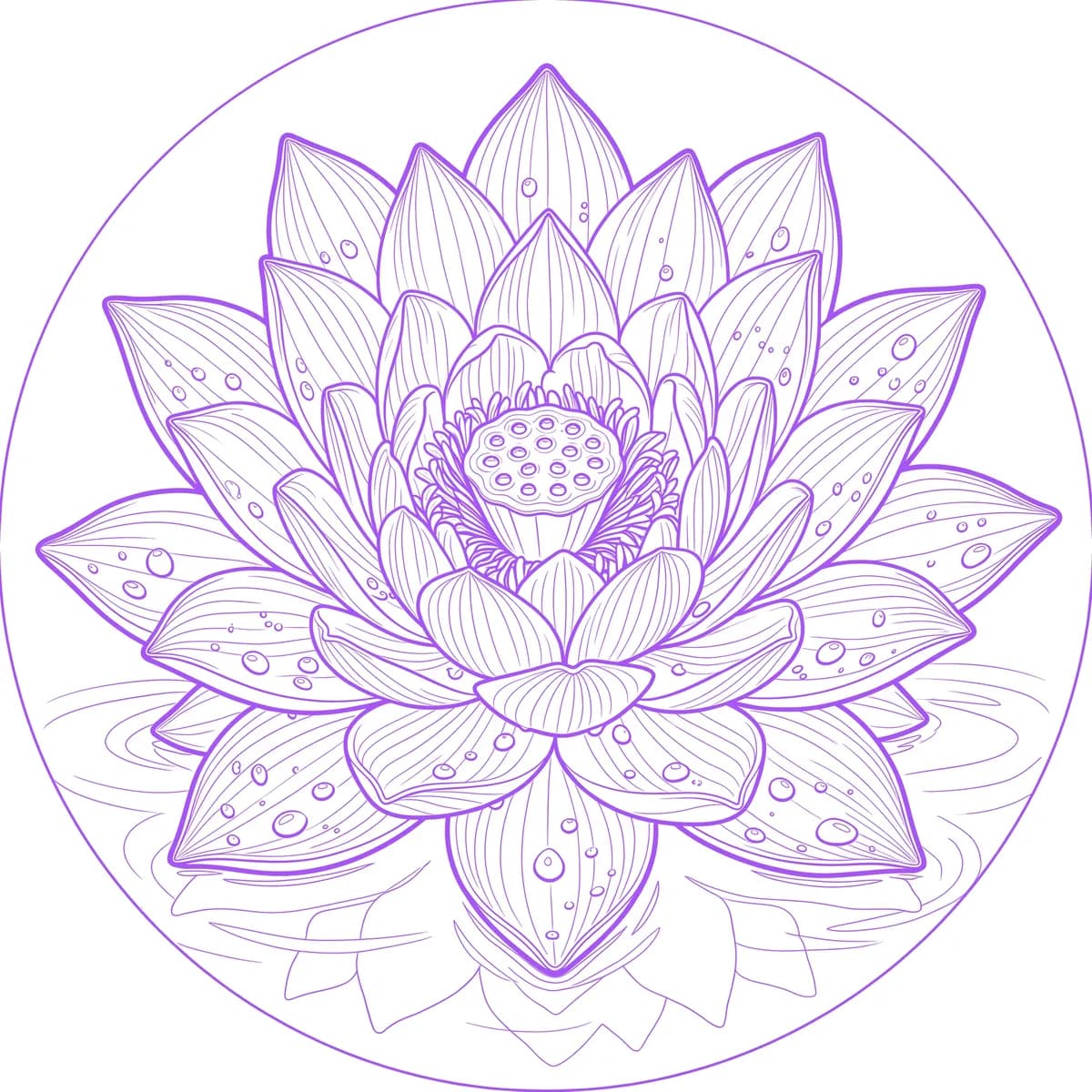 Lotus Stencil