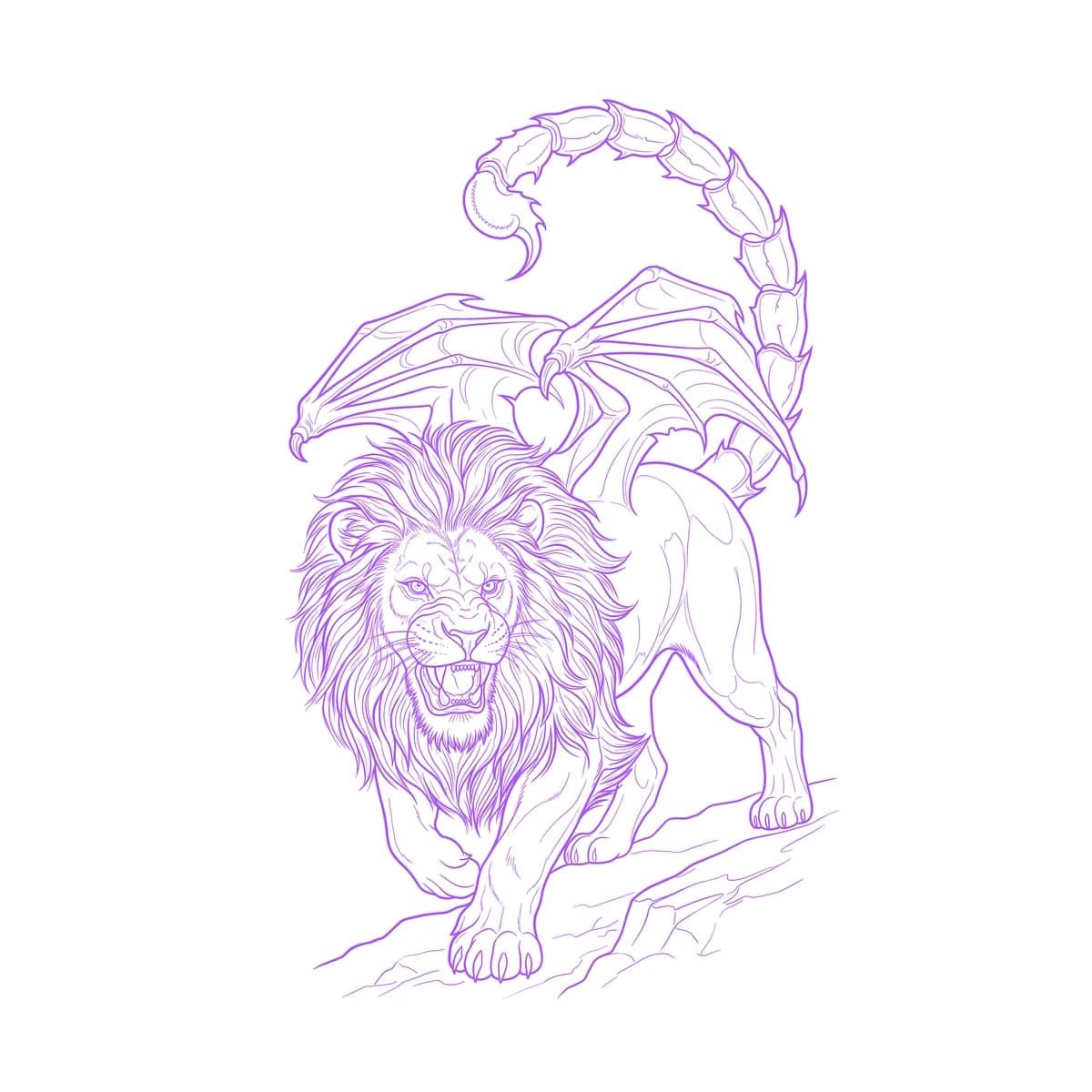 Manticore Stencil
