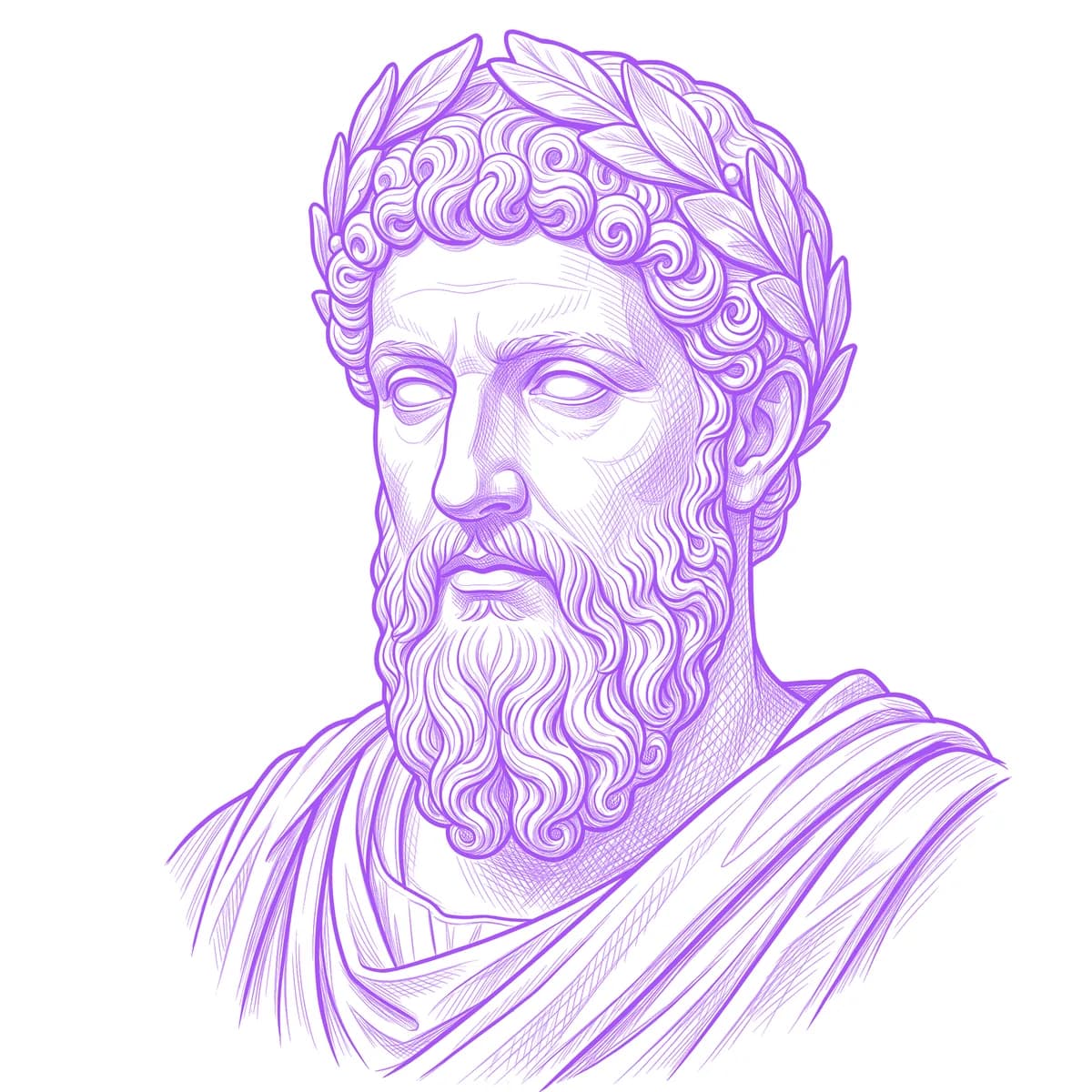 Marcus Aurelius Tattoo Stencil