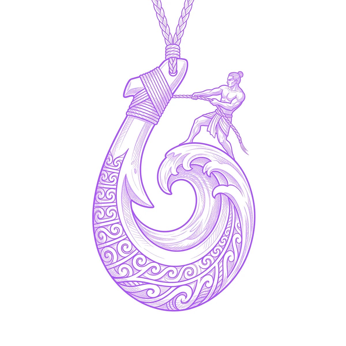 Maui Tattoo Stencil