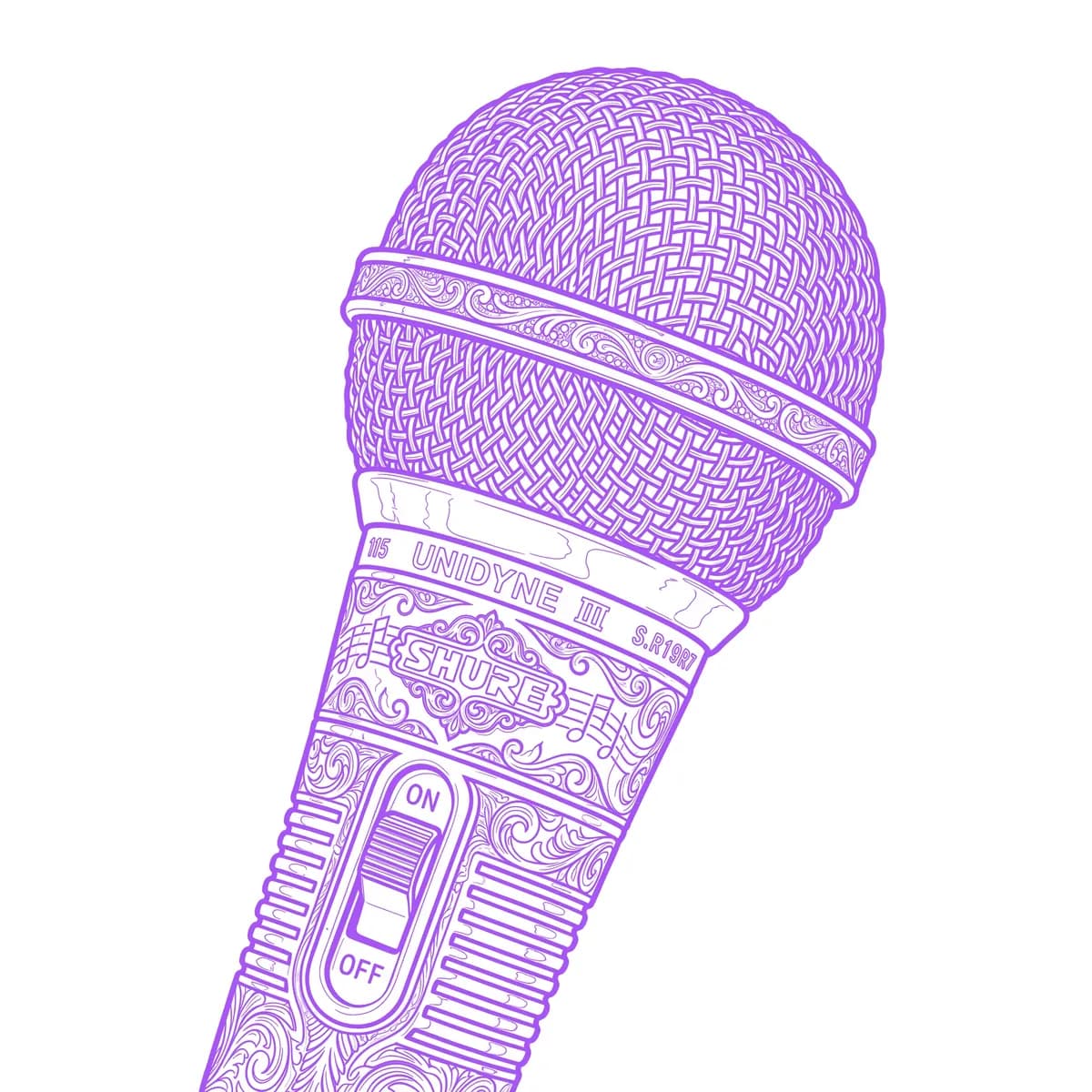 Microphone Stencil