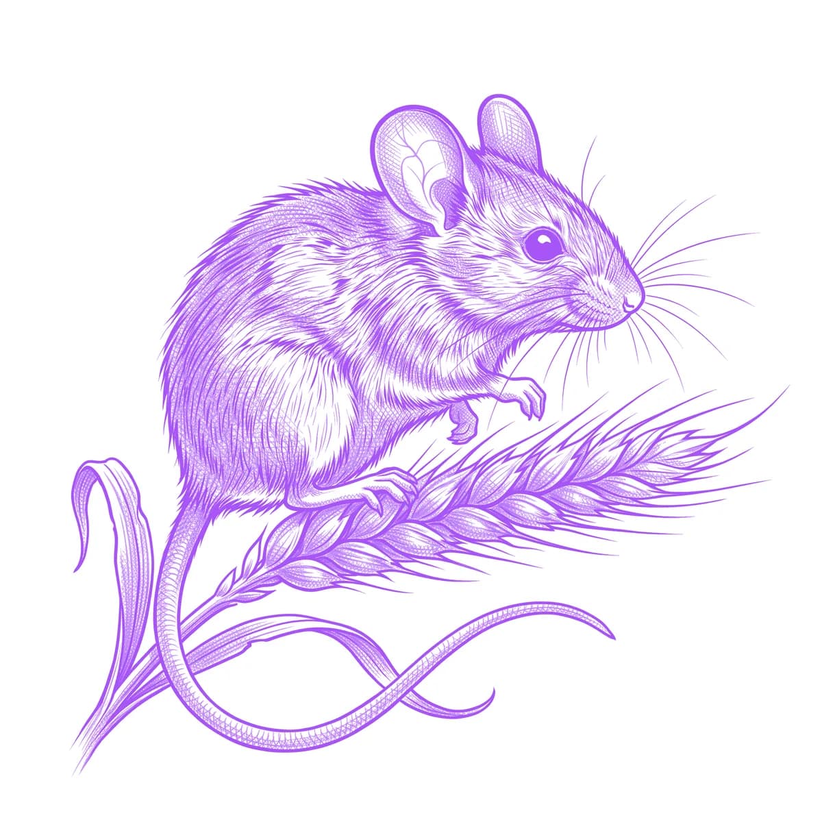 Mouse Tattoo Stencil