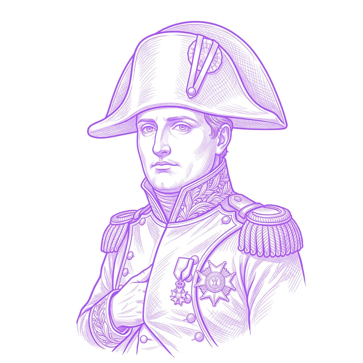 Napoleon Tattoo Stencil