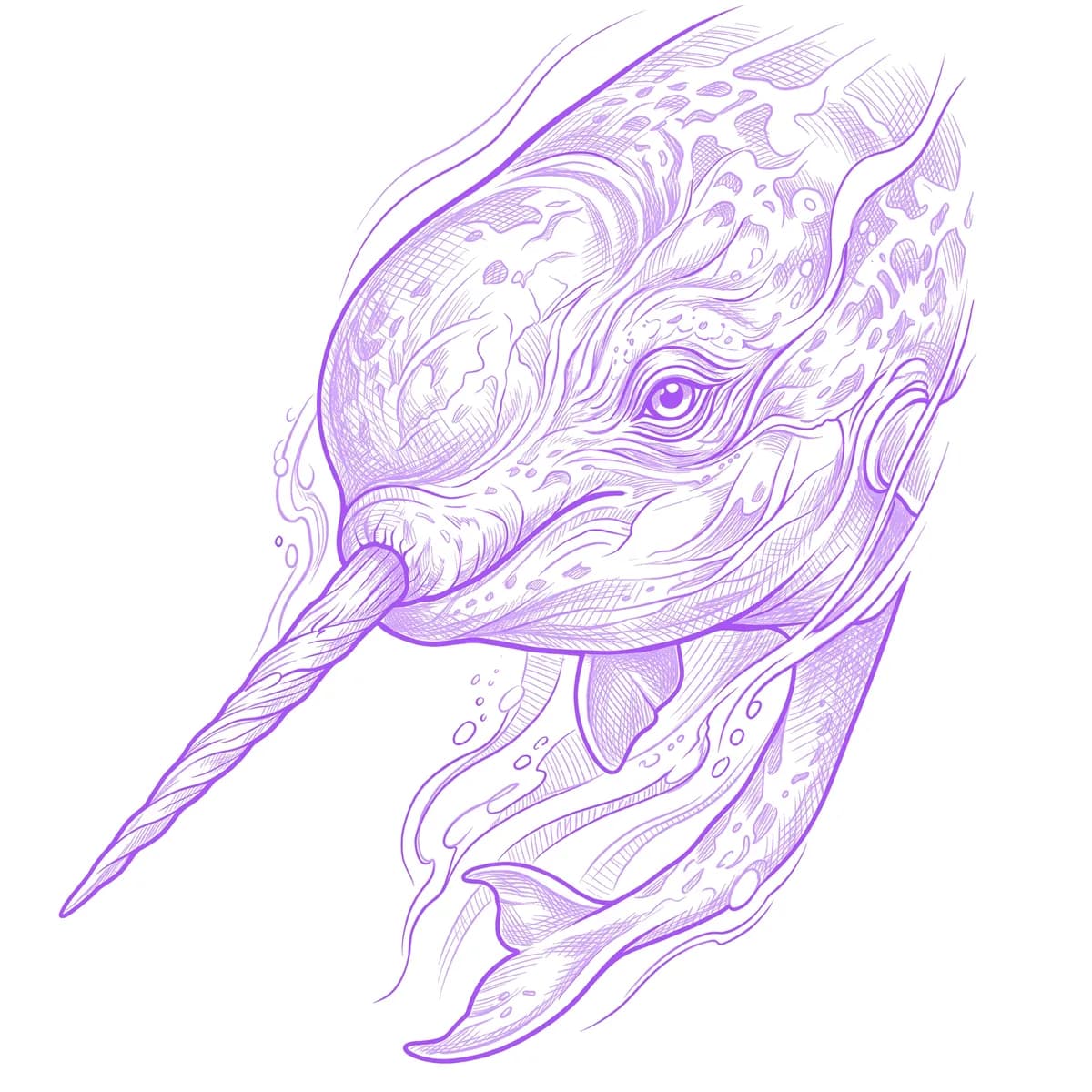 Narwhal Stencil
