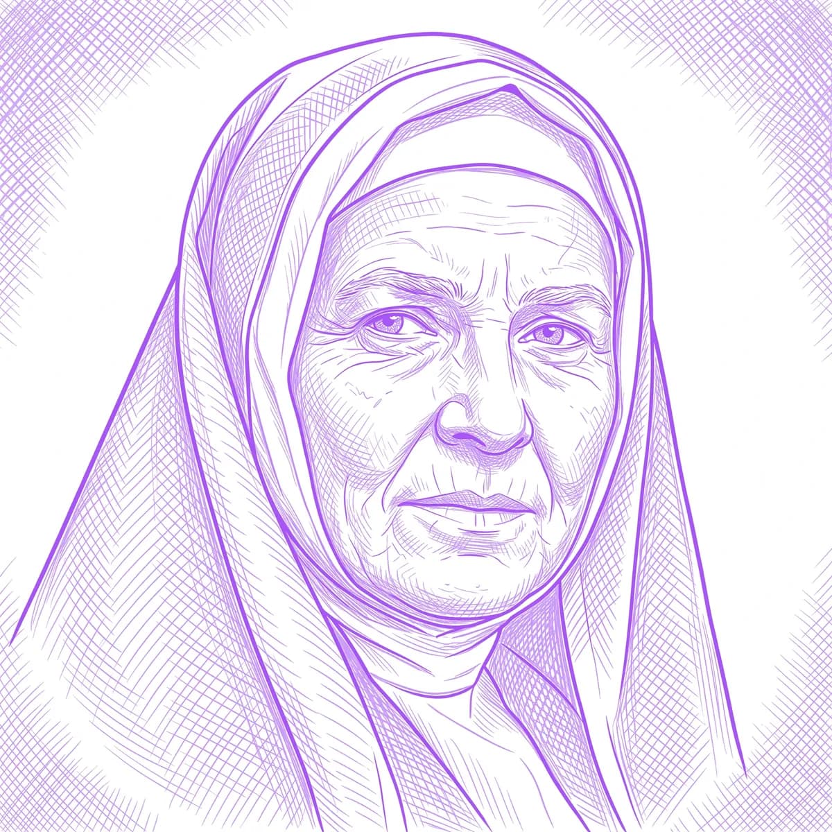Nun Stencil