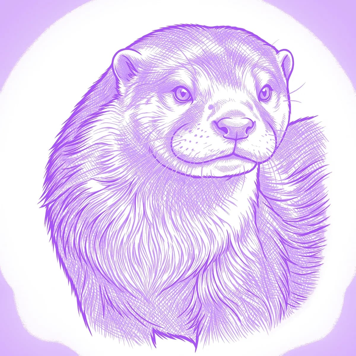 Otter Schablone