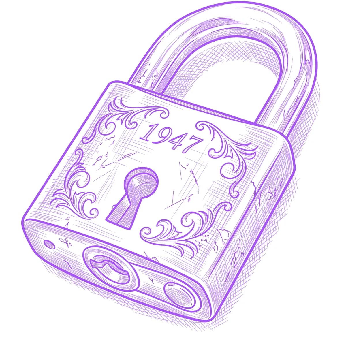 Padlock Stencil