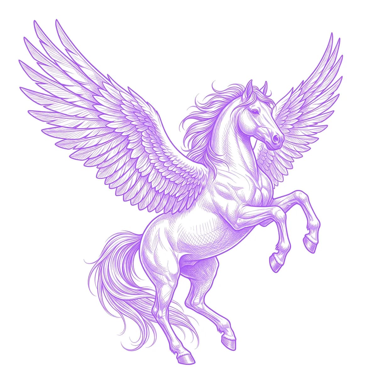 Pegasus Stencil