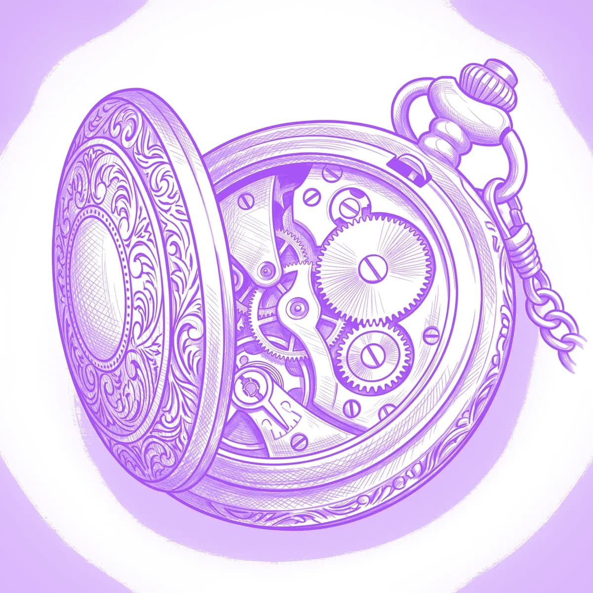 Reloj de Bolsillo Plantilla