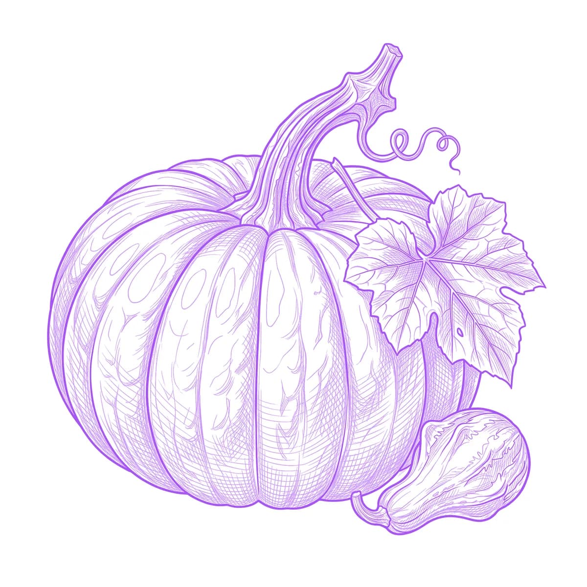 Pumpkin Tattoo Stencil