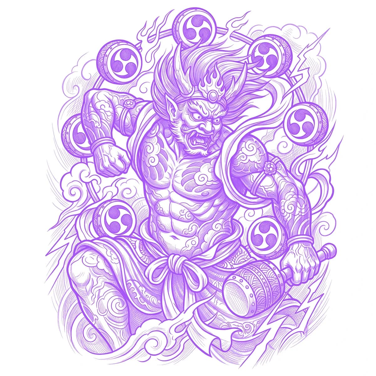 Raijin Schablone
