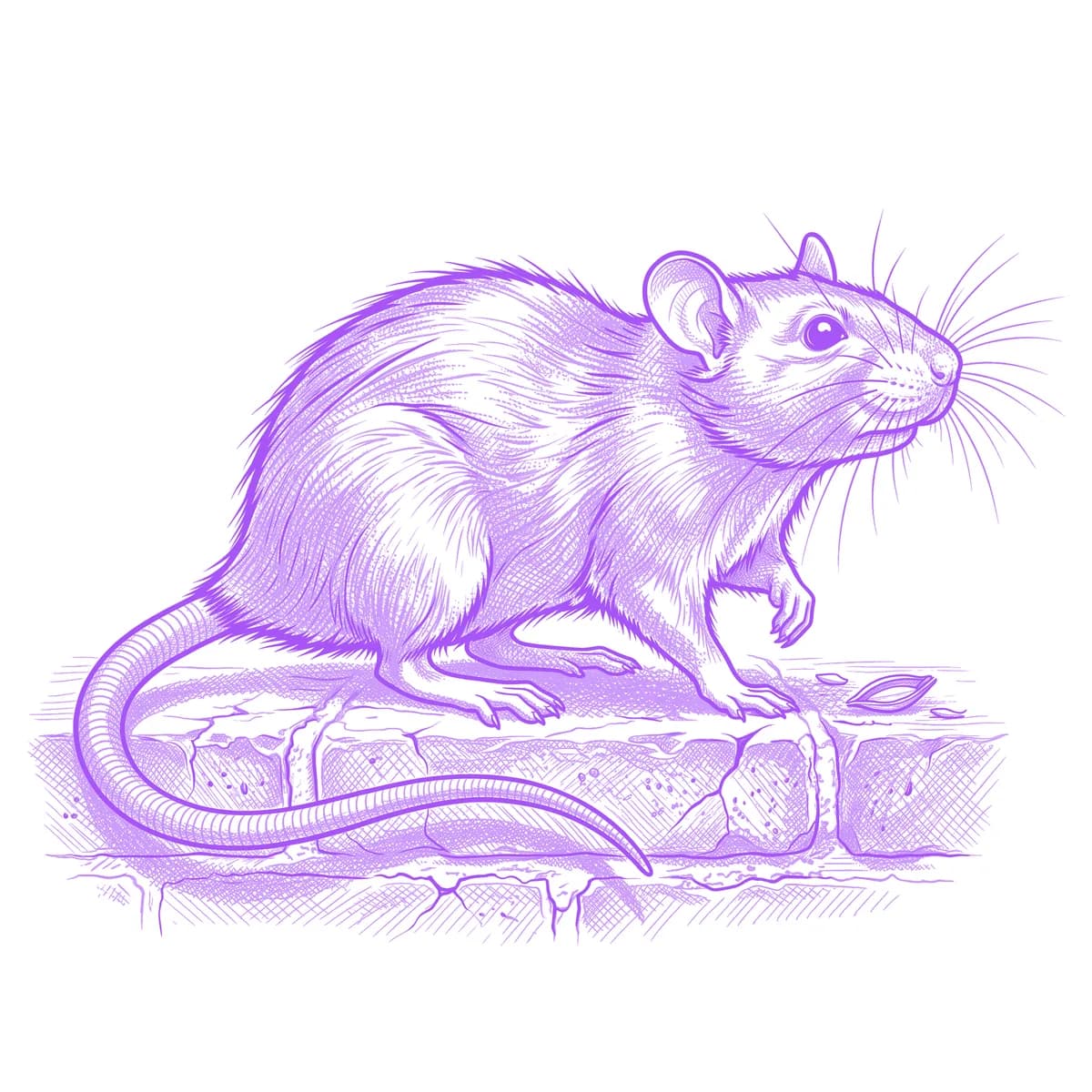 Rat Tattoo Stencil