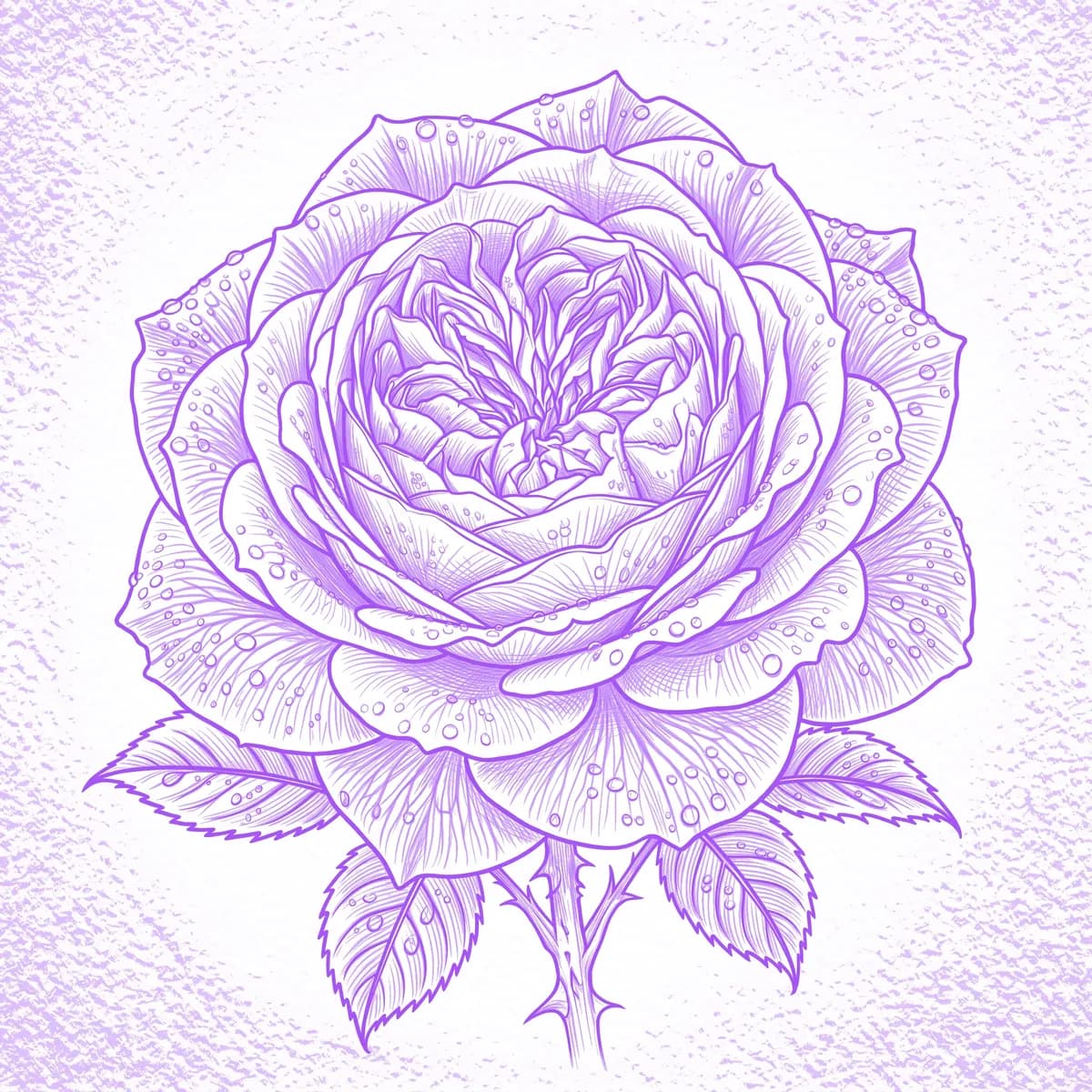 Rosa Estêncil
