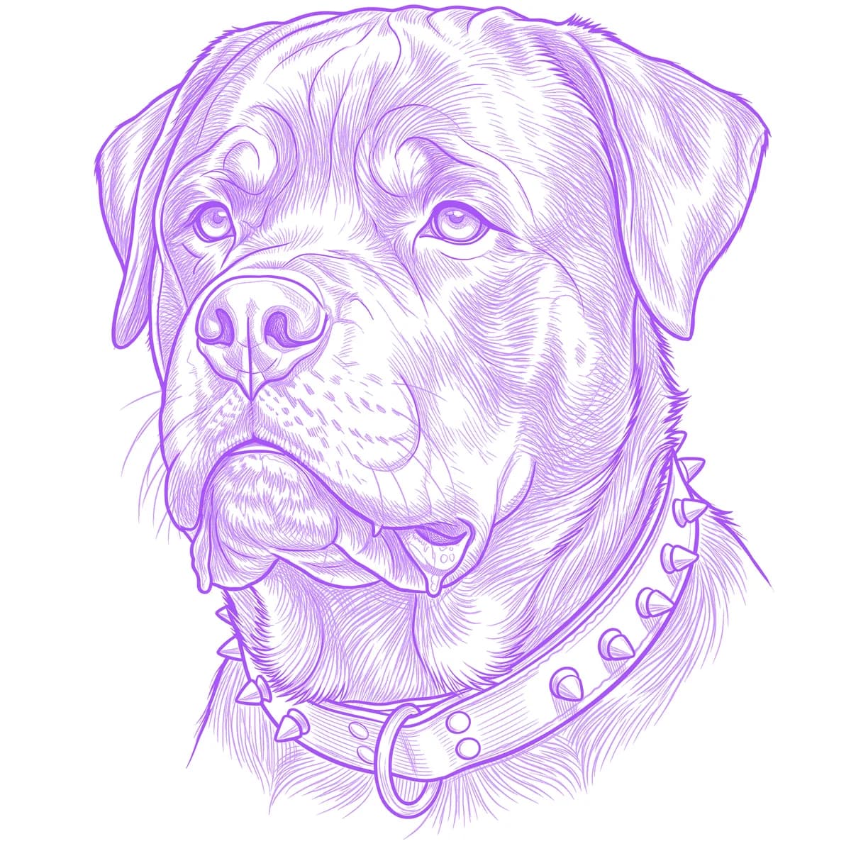 Rottweiler Tattoo Stencil