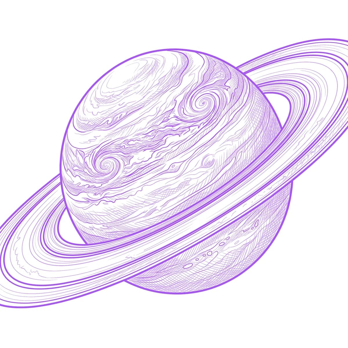 Saturno Estêncil