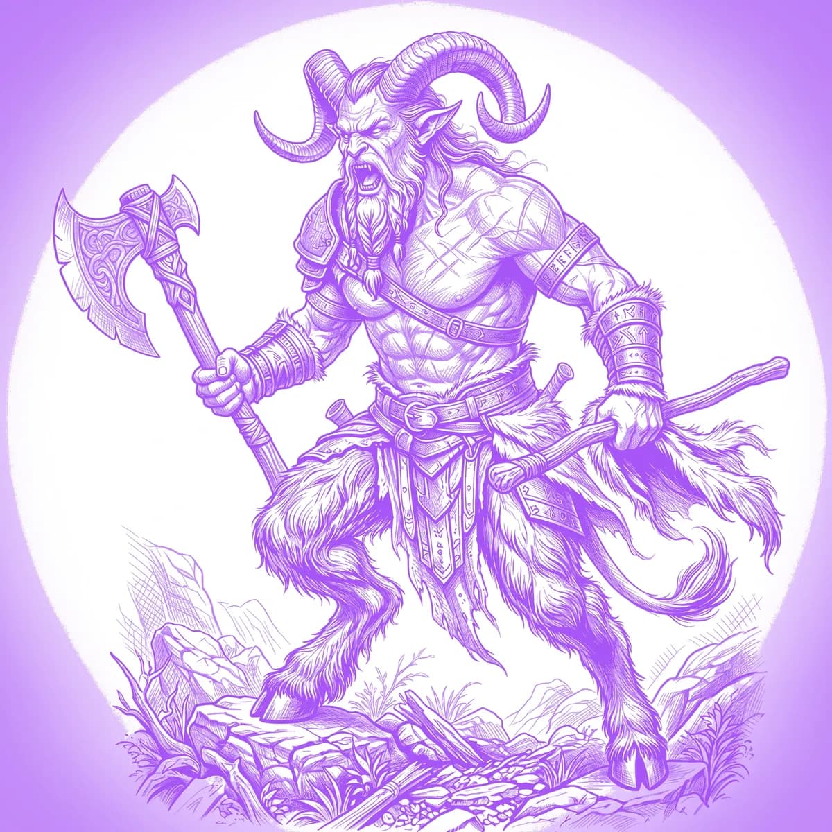 Satyr Stencil